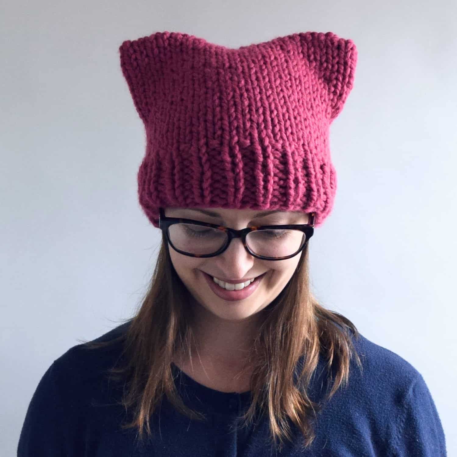 Super Cat Hat - Free Pattern - Knifty Knittings