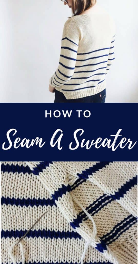 how to seam a sweater