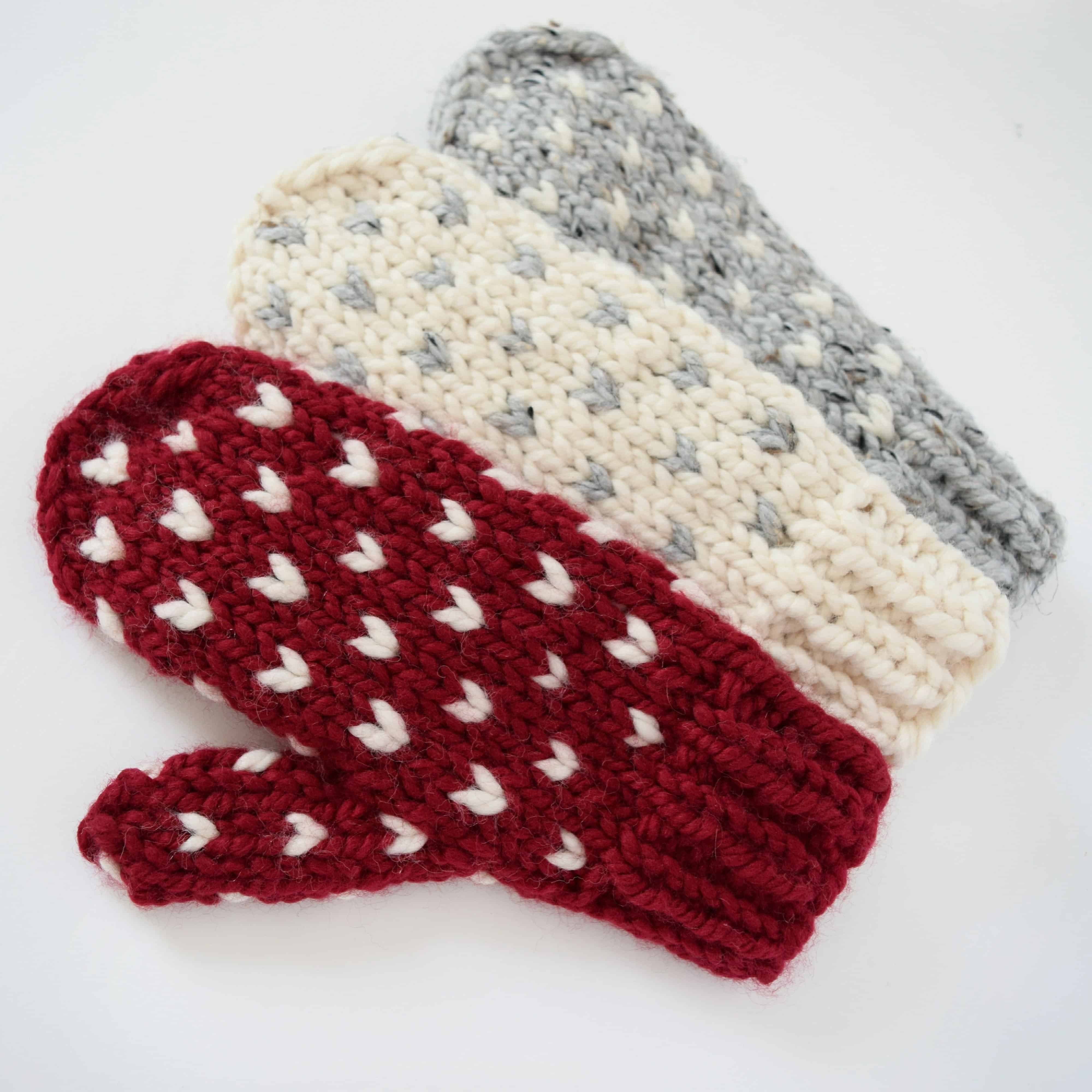 Tiny Heart Gloves - Fair Isle Knitting for Valentine's Day - Julie