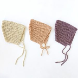 Garter Bonnet knitting pattern from kniftyknittings.com