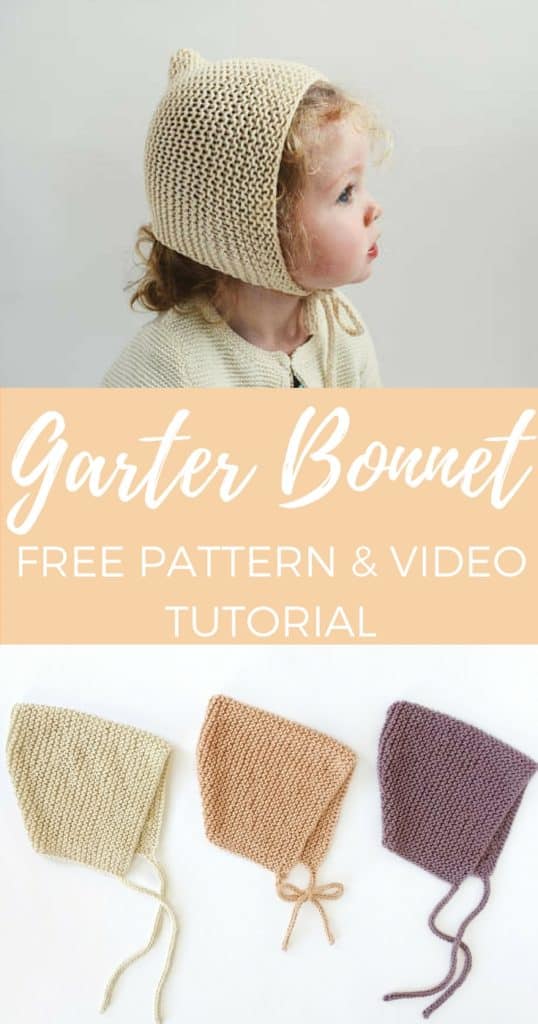 Spring Garter Bonnet Free Pattern