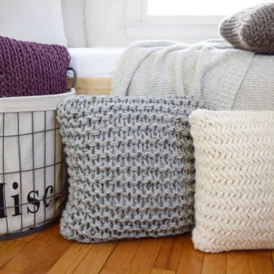 Chunky Throw Pillow Set – Free Pattern