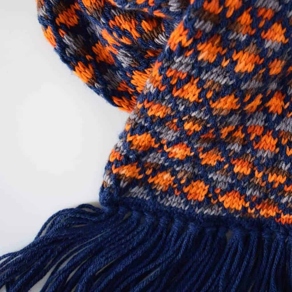 Latticework Scarf - Free knitting pattern from www.kniftyknittings.com