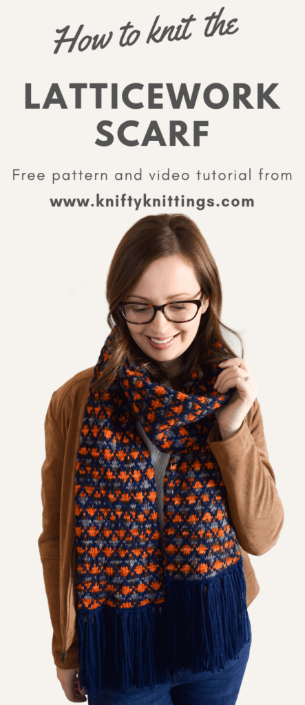 Latticework Scarf - Free knitting pattern from www.kniftyknittings.com

#knitting #knittingpattern #lionbrandyarn