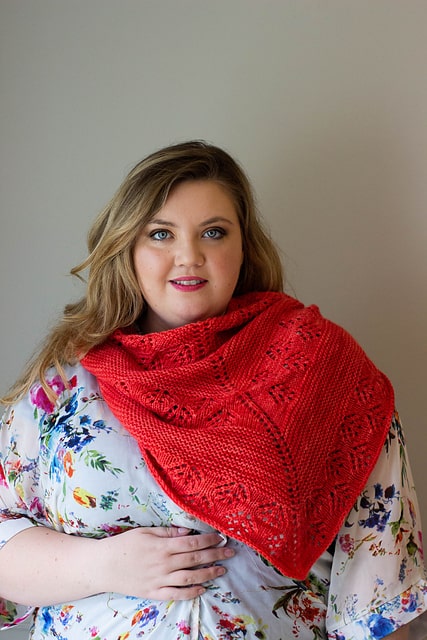Canopy - knit shawl pattern from Knifty Knittings x KnitCrate                         #knittingpattern #knitcrate #kniftyknittings