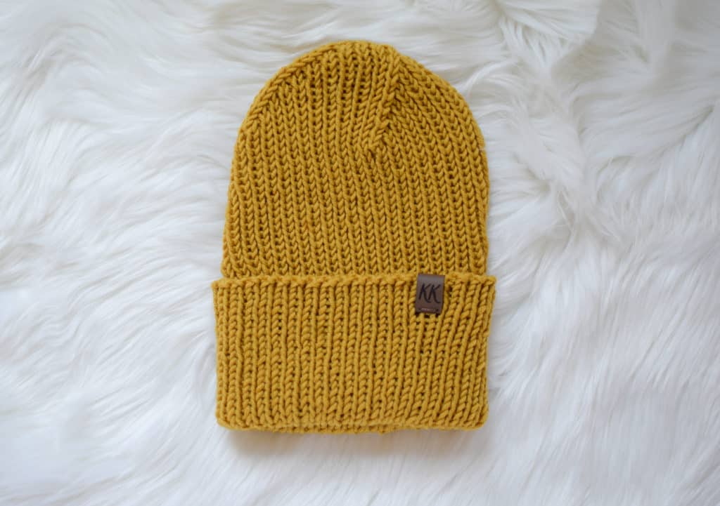 Ribbed Knit Beanie by Whitney Anderson for Operation Gratitude - free pattern