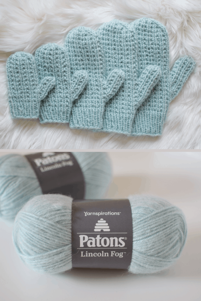 Broken Rib Knit Mittens - free pattern from Knifty Knittings and Yarnspirations #knitting #knittingpattern #yarnspirations