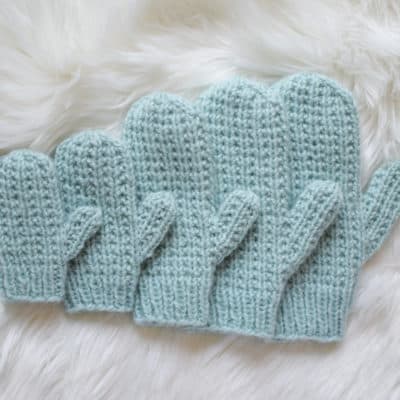 Broken Rib Knit Mittens – Free Pattern