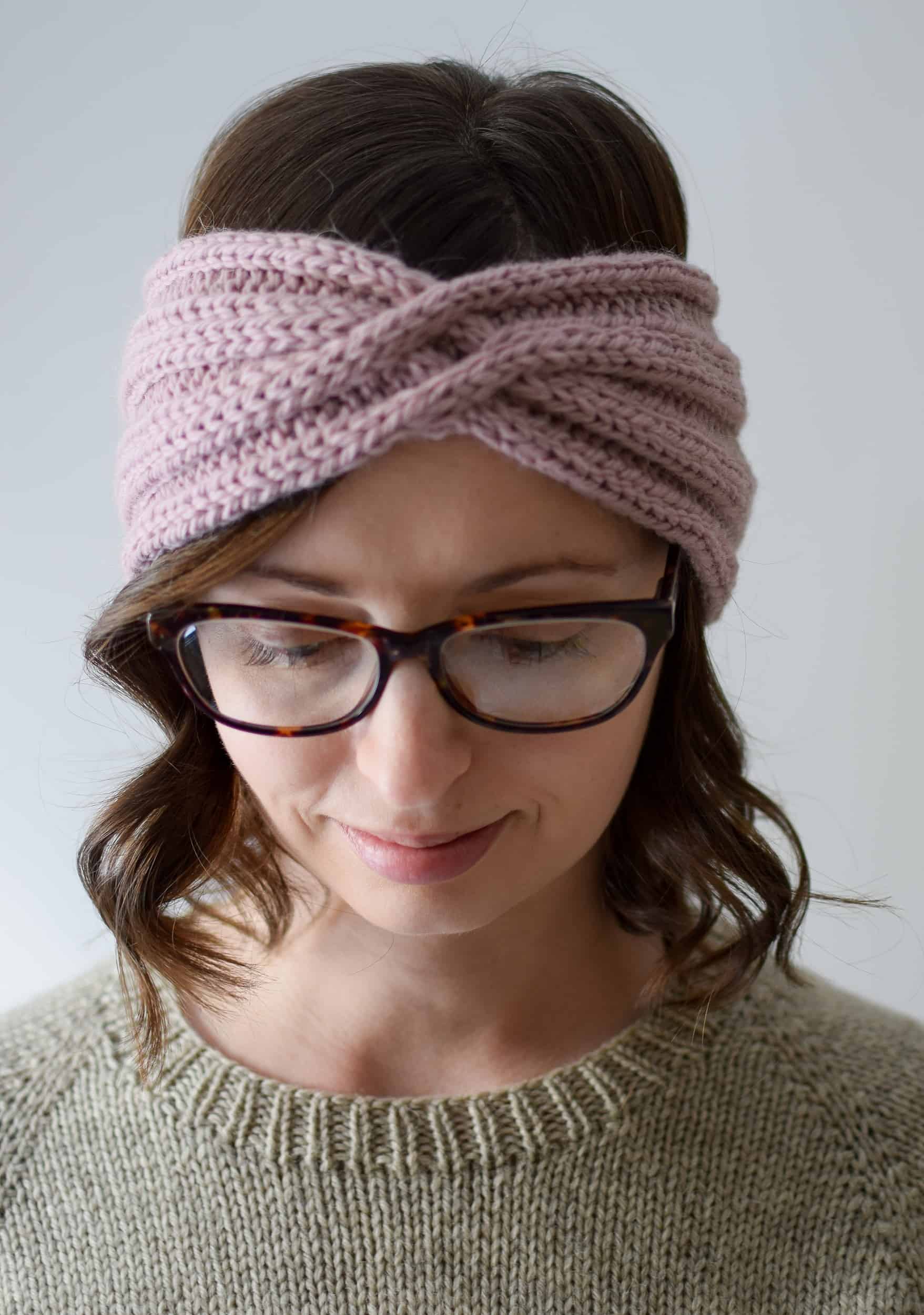 Wide Knitted Headband Pattern